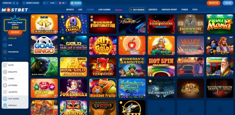 Mostbet Azərbaycan icmalı: qeydiyyat, idman, qumar biznesi video oyunları və mükafatlar